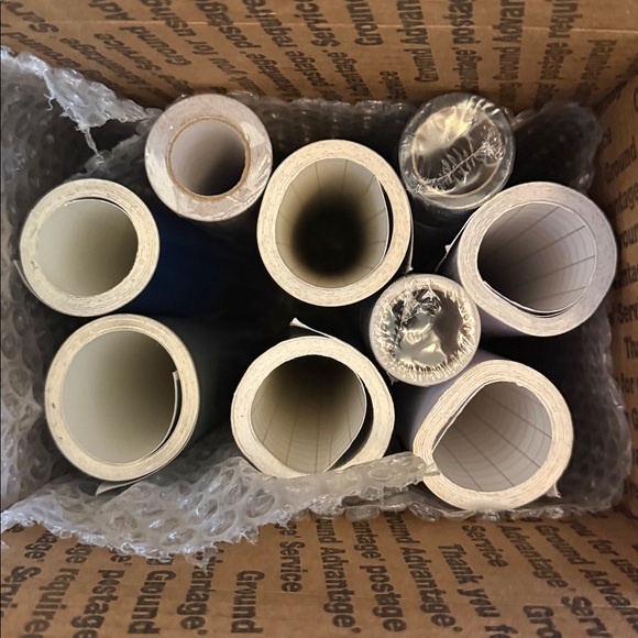 Assorted Vinyl Roll Bundle in Blue, Black, White, Gray - Picture 4 of 4